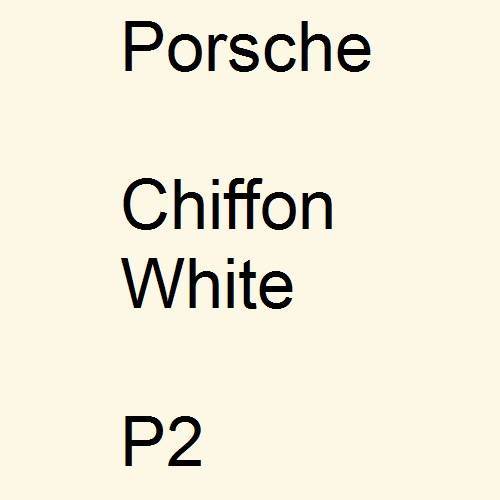 Porsche, Chiffon White, P2.